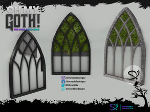 Sims 4 — Oh My Goth - Arken Wall Mirror by SIMcredible! — by SIMcredibledesigns.com available at TSR 3 colors variations