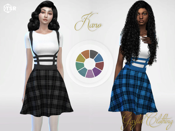 Sims 4 — Kano by Garfiel — - 10 colours - Everyday, party, formal - Base game compatible - HQ compatible