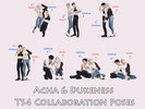 Sims 4 — Acha & Toys of Dukeness Collaboration Poses by toysofdukeness — The female poses part is by Acha. The male