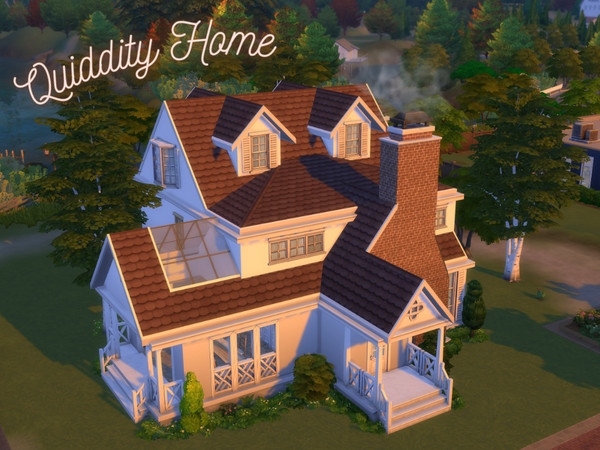 Sims 4 — Quiddity Home by iaslexia — Quiddity Home is a cozy house that has 2 Floors. It has a kicthen, dining room,