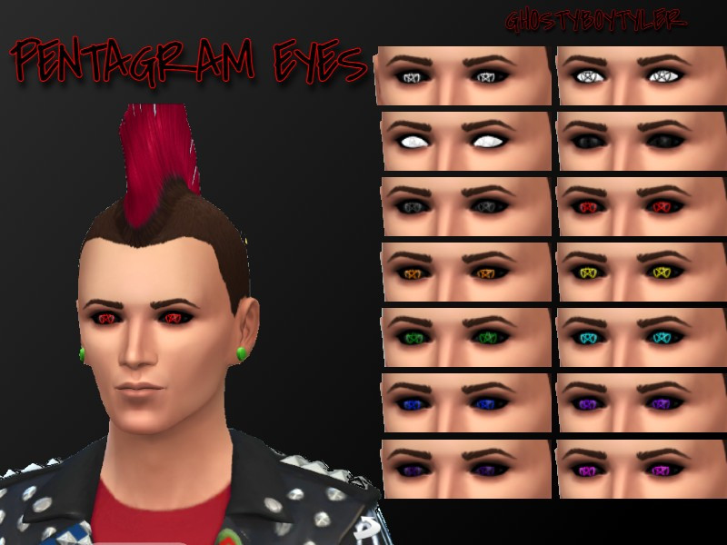Sims 4 Pentagram Eyes by GhostyBoyTyler