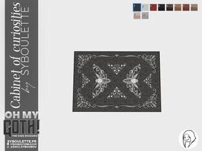 Sims 4 — Curiosities cabinet - Rug by Syboubou — This is a rug with a butterfly pattern