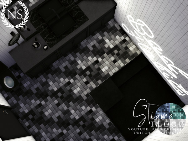 Sims 4 — Stigma Tile Floor by networksims — A tile floor with varying colours.