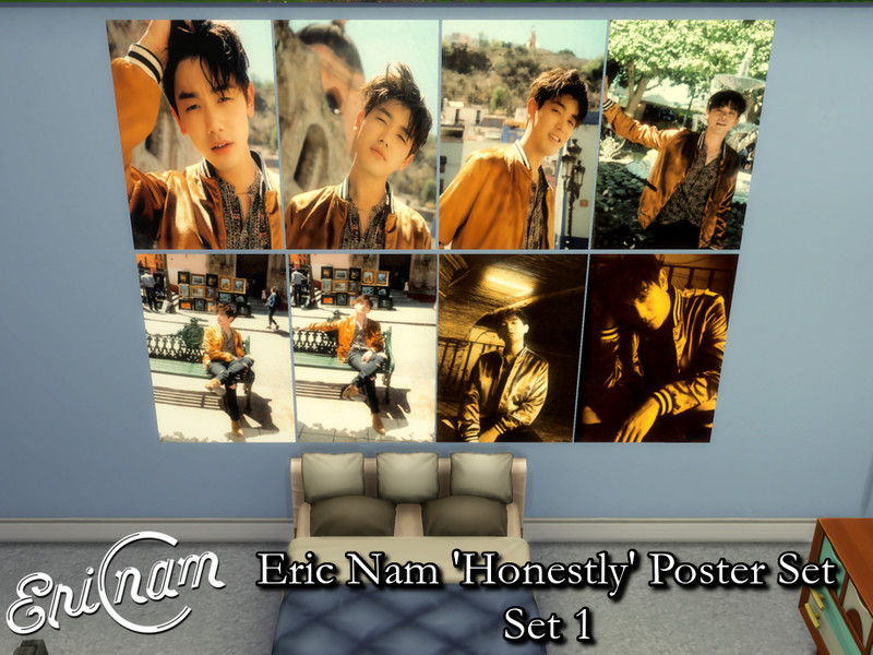 Sims 4 Eric Nam Honestly Posters Set 1 - Requires Mesh by PhoenixTsukino