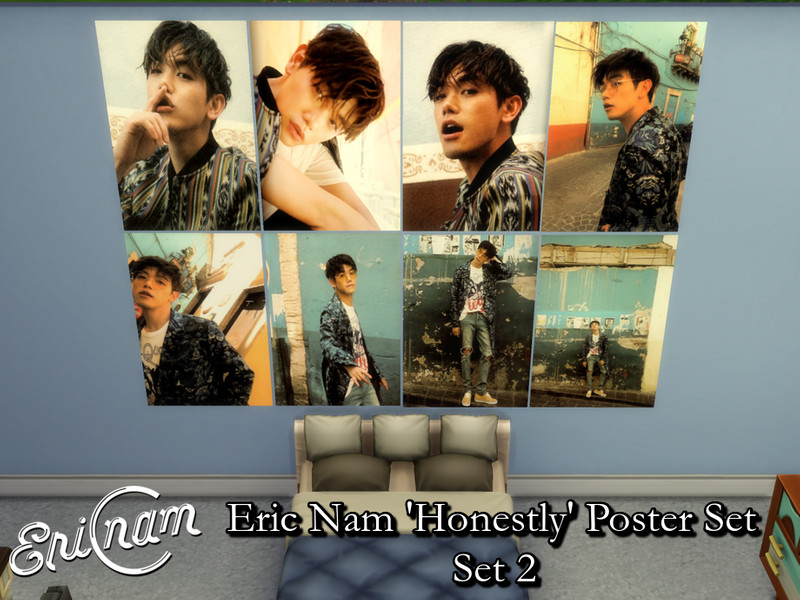 Sims 4 Eric Nam Honestly Posters Set 2 - Requires Mesh by PhoenixTsukino