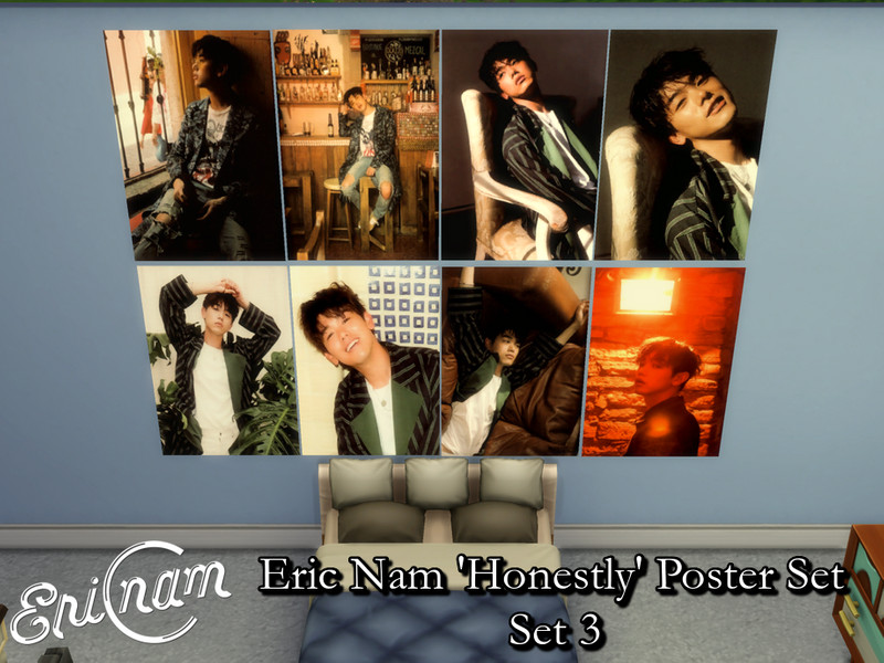 Sims 4 Eric Nam Honestly Posters Set 3 - Requires Mesh by PhoenixTsukino
