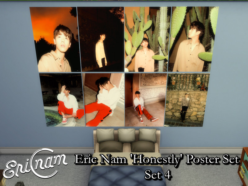 Sims 4 Eric Nam Honestly Posters Set 4 - Requires Mesh by PhoenixTsukino