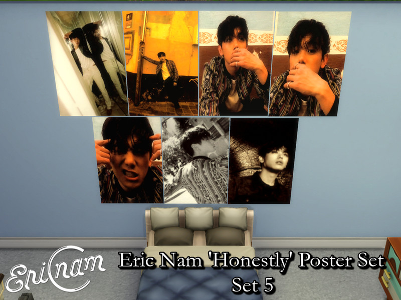 Sims 4 Eric Nam Honestly Posters Set 5 - Requires Mesh by PhoenixTsukino