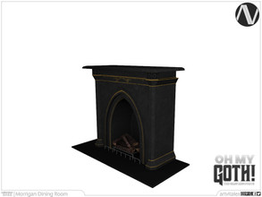 Sims 4 — Oh My Goth! | Morrigan Fireplace by ArtVitalex — Dining Room Collection | All rights reserved | Belong to 2022