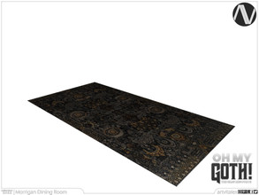 Sims 4 — Oh My Goth! | Morrigan Rug by ArtVitalex — Dining Room Collection | All rights reserved | Belong to 2022
