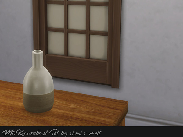 Sims 4 — Mt.Komorebi set Vase 01 by siomisvault — A beautiful vase for your room.This one is Vase 1 because I have 2 more