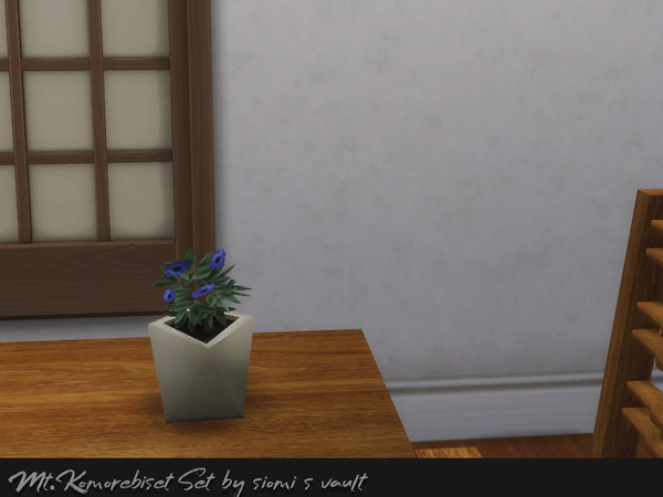 Sims 4 — Mt.Komorebi set Vase 02 by siomisvault — Vase decor simple lines for your room but is a plantpot muaahahaha!