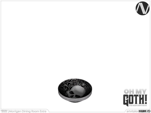Sims 4 — Oh My Goth! | Morrigan Soup Plates by ArtVitalex — Dining Room Collection | All rights reserved | Belong to 2022