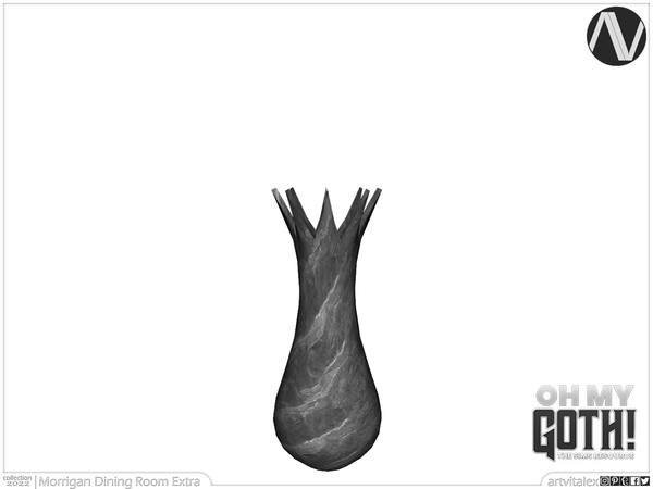 Sims 4 — Oh My Goth! | Morrigan Vase by ArtVitalex — Dining Room Collection | All rights reserved | Belong to 2022