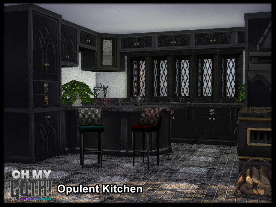 The Sims Resource - Oh My Goth Opulent Kitchen