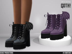 Sims 4 — Oh My Goth! High Heel Boots 1 by ShakeProductions — Shoes/High Heels-Boots New Mesh All LODs Handpainted 20