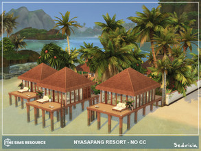 Sims 4 — Nyasapang Resort NoCC by Sedricia — Nyasapang Resort NoCC Key Point, Sulani Modern Balinese Beach Resort Full
