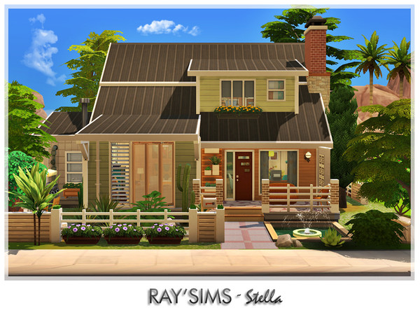 Sims 4 — Stella by RayDesign9 — This house fully furnished and decorated, without custom content. This house has 2