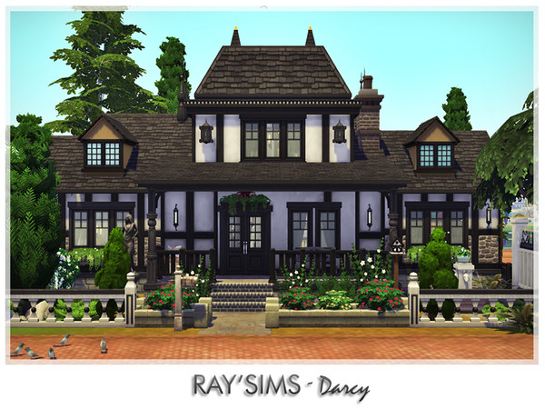 Sims 4 — Darcy by RayDesign9 — This house fully furnished and decorated, without custom content. This house has 2 bedroom
