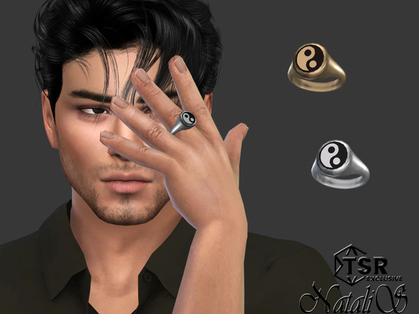 The Sims Resource - Yin Yang mens signet ring