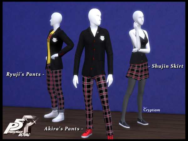 The Sims Resource Persona 5 Ryuji Sakamoto Shujin Pants 