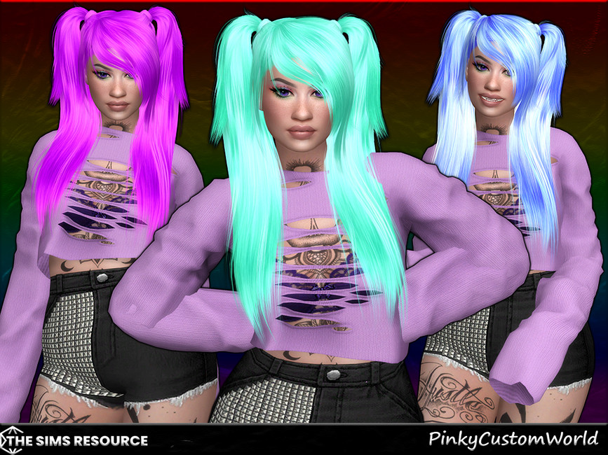 The Sims Resource - Retexture of Generated hair by JavaSims