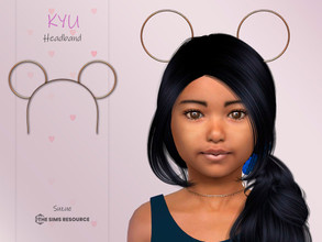 Sims 4 — Kyu Headband Child by Suzue — -New Mesh (Suzue) -8 Swatches -For Female and Male (Child) -Hat Category -HQ
