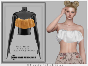 Sims 4 — Top No.253 by ChordoftheRings — ChordoftheRings Top No.253 - 8 Colors - New Mesh (All LODs) - All Texture Maps -