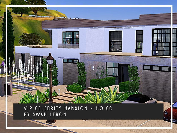 Sims 4 — VIP Celebrity Mansion by swanleron — VIP celebrity mansion from Del Sol Valley (no CC) Mansion is fully