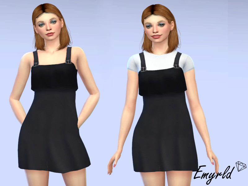 Sims 4 The Sims Resource | Simple Buckle Dress +/- shirt by TSR Creator