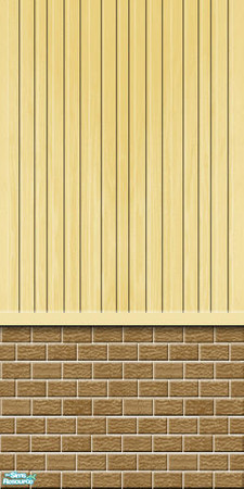 Sims 2 — Studio K BR03VWS - Pale Sun by StudioKhagerks — Part of the Brick 03 & Vertical Wood Siding series. 20