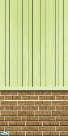 Sims 2 — Studio K BR03VWS - Leaf by StudioKhagerks — Part of the Brick 03 & Vertical Wood Siding series. 20 colors.