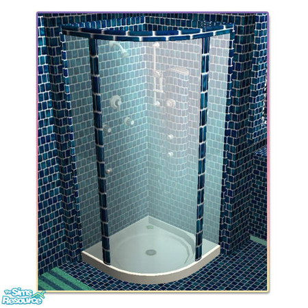 Sims 2 — Glimpse Bathroom - Shower by Cloisonne — 