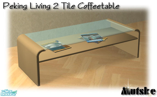 Sims 2 — Peking Living - Coffeetable 2 Tile Creme by Mutske — And an other recolor from the Arizona set by Shtinky00. I