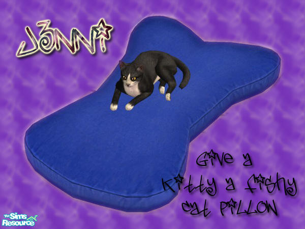 Sims 2 — *Fishy-shaped Novelty Pet Pillow* by j3nni — I like keeping in with themes so i wanted a catty oriented pillow