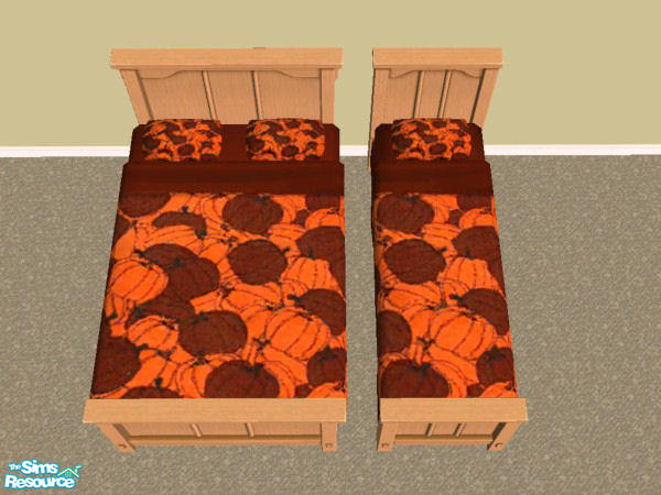 Sims 2 — HBC - Pumpkins by pegasussims — Have a more sofiticated Sim? Here is Halloween Bedding for them, featuring just