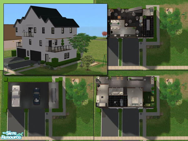 Sims 2 — Maxis Only by bluemuffin — Build for the Maxis Only challenge in the build part of the forum. Family house with