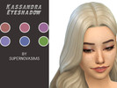 Sims 4 — Kassandra Eyeshadow by swervecity — 6 swatches, properly tagged Disallowed for random