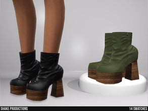Sims 4 — 928 - High Heel Boots by ShakeProductions — Shoes/High Heels-Boots New Mesh All LODs Handpainted 14 Colors