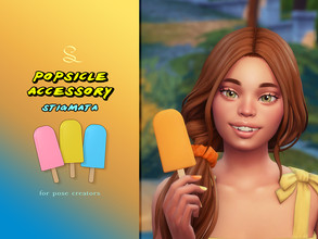 Sims 4 — Popsicle Accessory by simlasya — All LODs New mesh 10 swatches Toddler to elder HQ compatible Custom thumbnail