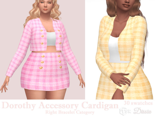 The Sims Resource - Dorothy Accessory Cardigan