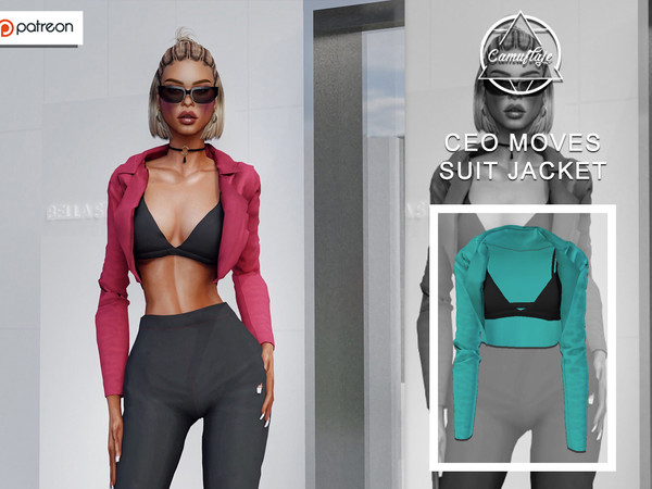 Sims 4 — [PATREON] CEO Moves Set - Suit Jacket *Early Access* by Camuflaje — * New mesh * Compatible with the base game *
