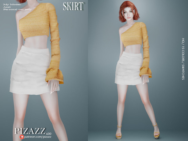 Sims 4 — Casual Skirt by pizazz — www.patreon.com/pizazz Casual modern skirt for your sims Sims 4 games. Pic only shows 1