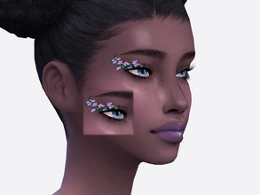 Sims 4 — Lilac Blood Eyeliner by Sagittariah — base game compatible 1 swatch properly tagged enabled for all occults