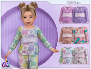 Sims 4 — Toddler Girl Sweater 175 by RobertaPLobo — :: Toddler Sweater 175 - TS4 :: Only for Girls :: 6 swatches ::