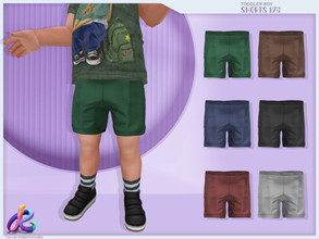 Sims 4 — Toddler Boy Shorts 176 by RobertaPLobo — :: Toddler Shorts 176 - TS4 :: Only for Boys :: 6 swatches :: Custom
