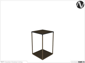 Sims 3 — Quebec End Table Tall by ArtVitalex — Outdoor And Garden Collection | All rights reserved | Belong to 2022