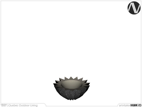 Sims 3 — Quebec Bowl by ArtVitalex — Outdoor And Garden Collection | All rights reserved | Belong to 2022 ArtVitalex@TSR