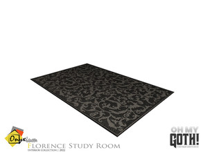Sims 4 — Oh My Goth! - Florence Rug by Onyxium — Onyxium@TSR Design Workshop Hallway Collection | Belong To The 2022 Year