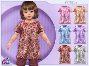 Sims 4 — Toddler TShirt RPL179 by RobertaPLobo — :: Toddler T-Shirt 179 - TS4 :: Only for Girls :: 6 swatches :: Custom